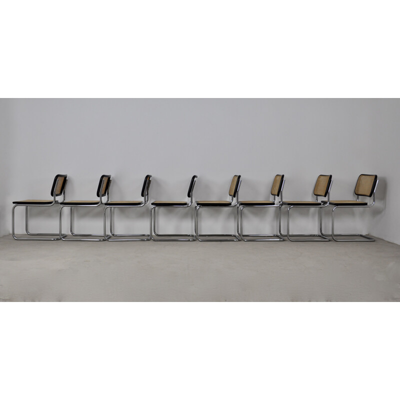 Set of 8 vintage chairs by Marcel Breuer