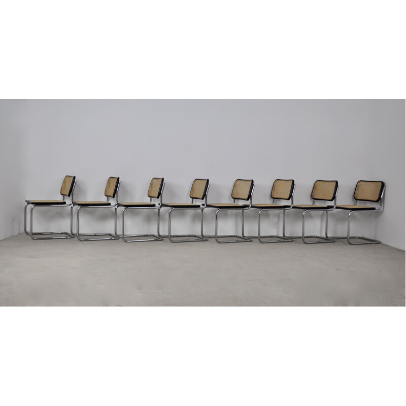 Set of 8 vintage chairs by Marcel Breuer