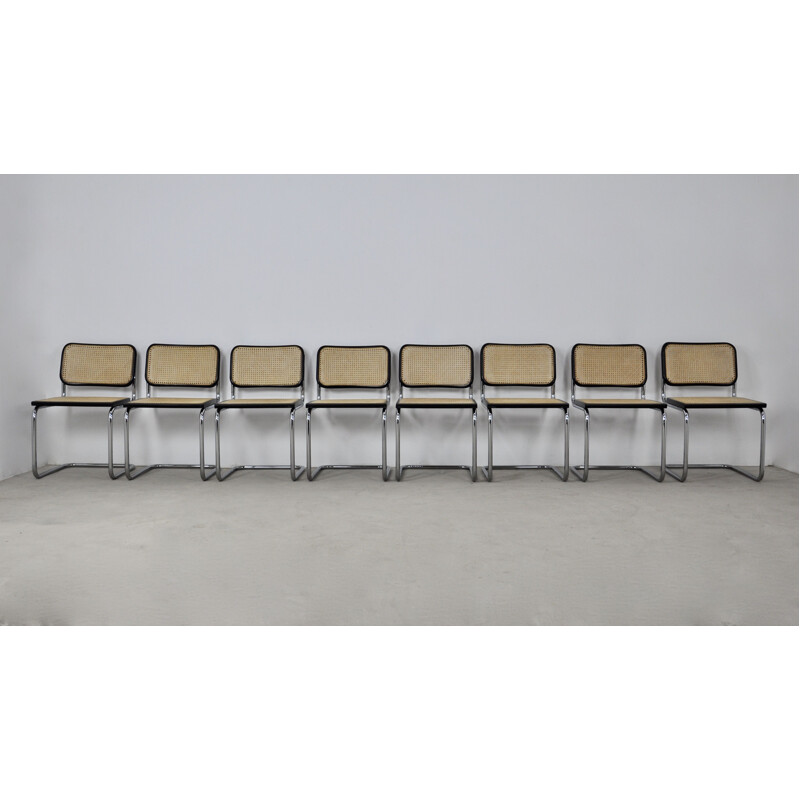 Set of 8 vintage chairs by Marcel Breuer
