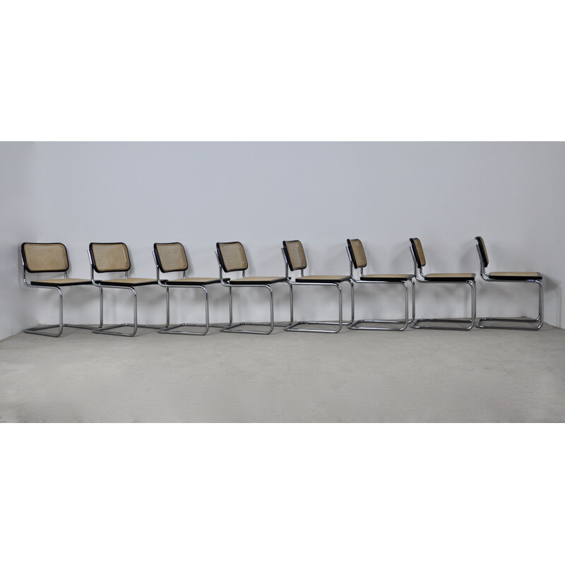 Set of 8 vintage chairs by Marcel Breuer