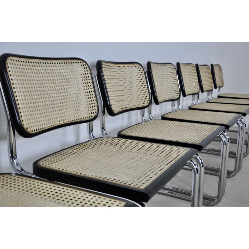 Set of 8 vintage chairs by Marcel Breuer