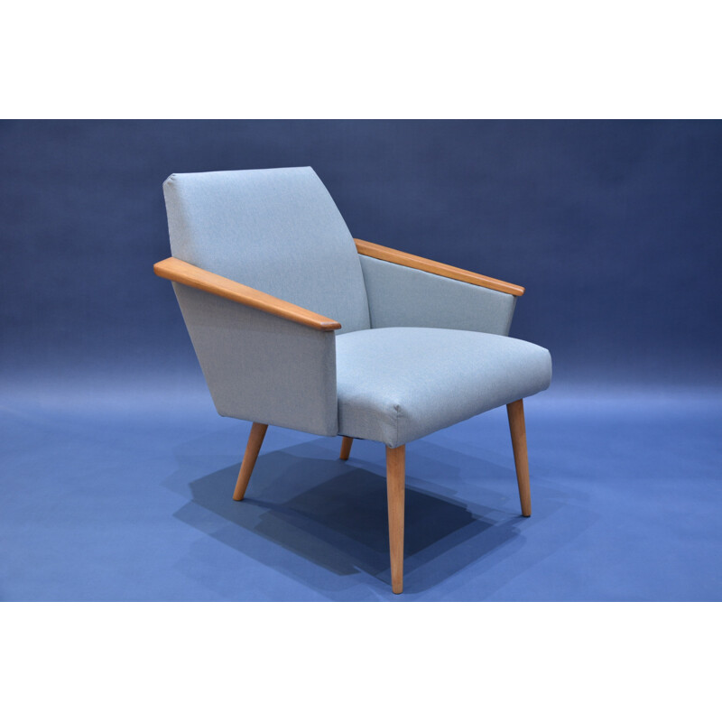 Blue squared armchair - 1960s