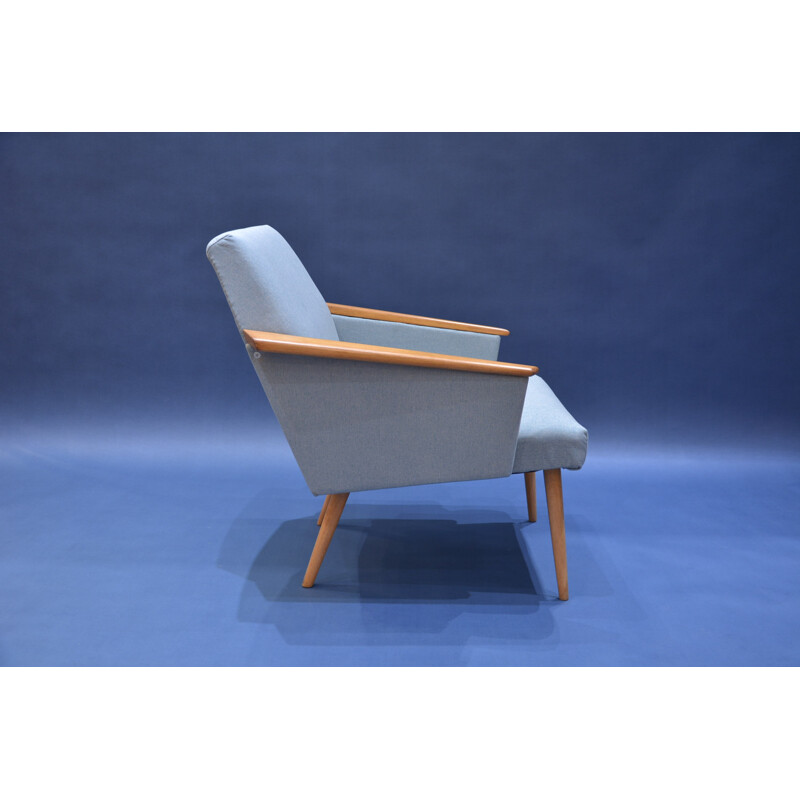 Blue squared armchair - 1960s