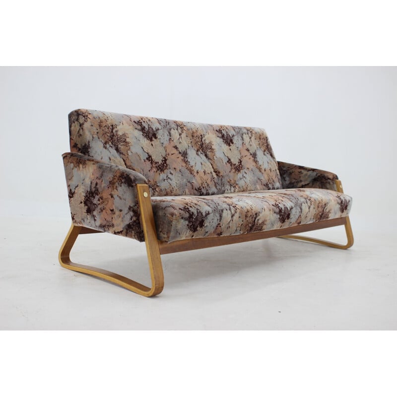 Vintage sofa by Ludvik Volak for Drevopodnik Holesov, 1960s