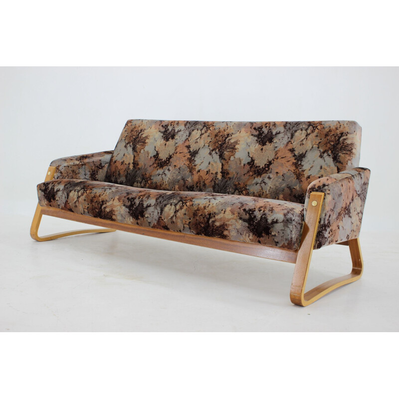 Vintage sofa by Ludvik Volak for Drevopodnik Holesov, 1960s