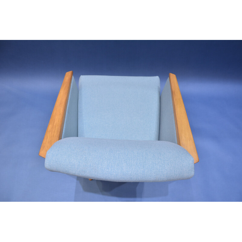 Blue squared armchair - 1960s