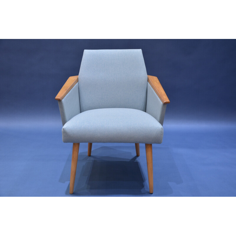 Blue squared armchair - 1960s