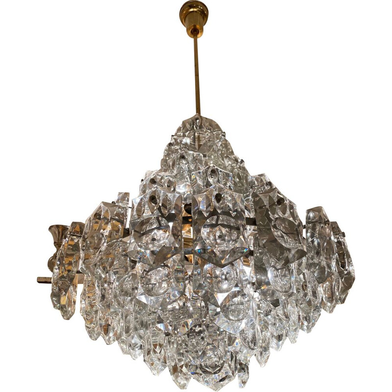 Vintage Kinkeldey cristal chandelier, 1960s