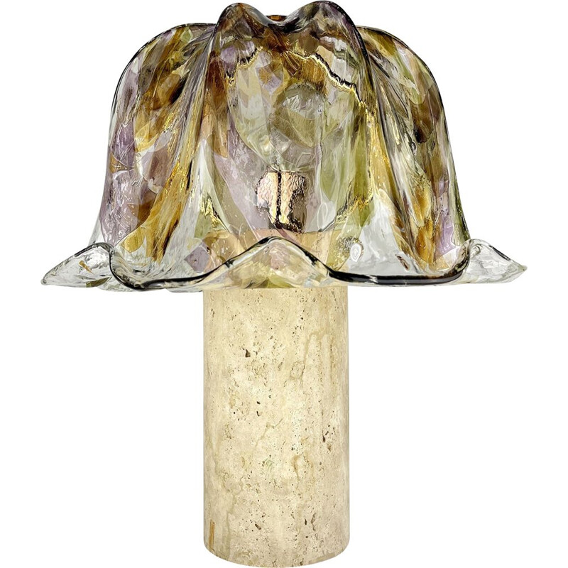 Vintage Murano glass table lamp by La Murrina, Italy 1980s