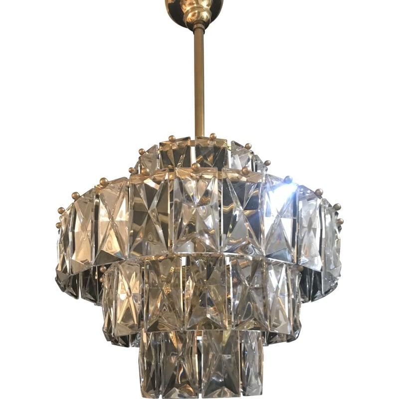 Vintage Kinkeldey cristal chandelier, 1970