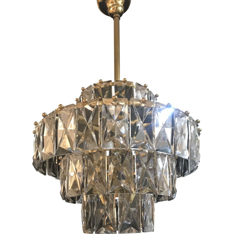 Vintage Kinkeldey cristal chandelier, 1970