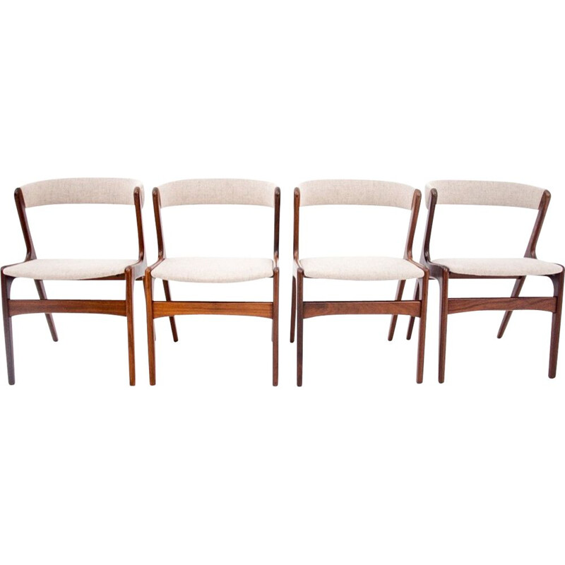 Vintage T21 Fire model dining chairs by Korup Stolefabrik, Denmark 1960s