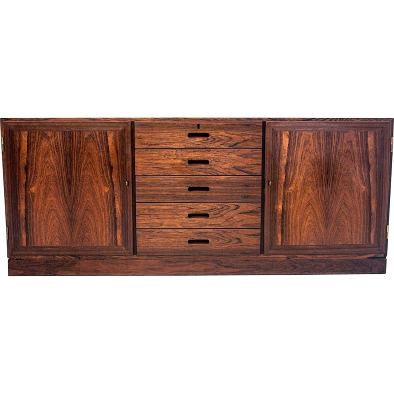 Vintage Danish rosewood sideboard by Kai Winding for Hundevad & Co, 1960