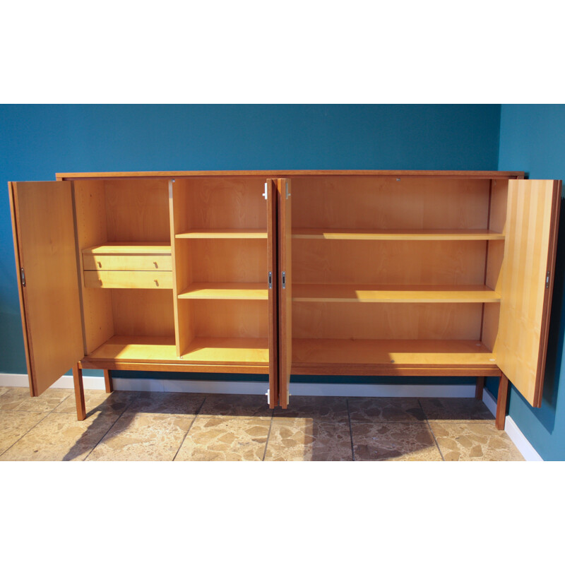 Large German Bub Wertmöbel cabinet in teak - 1970s