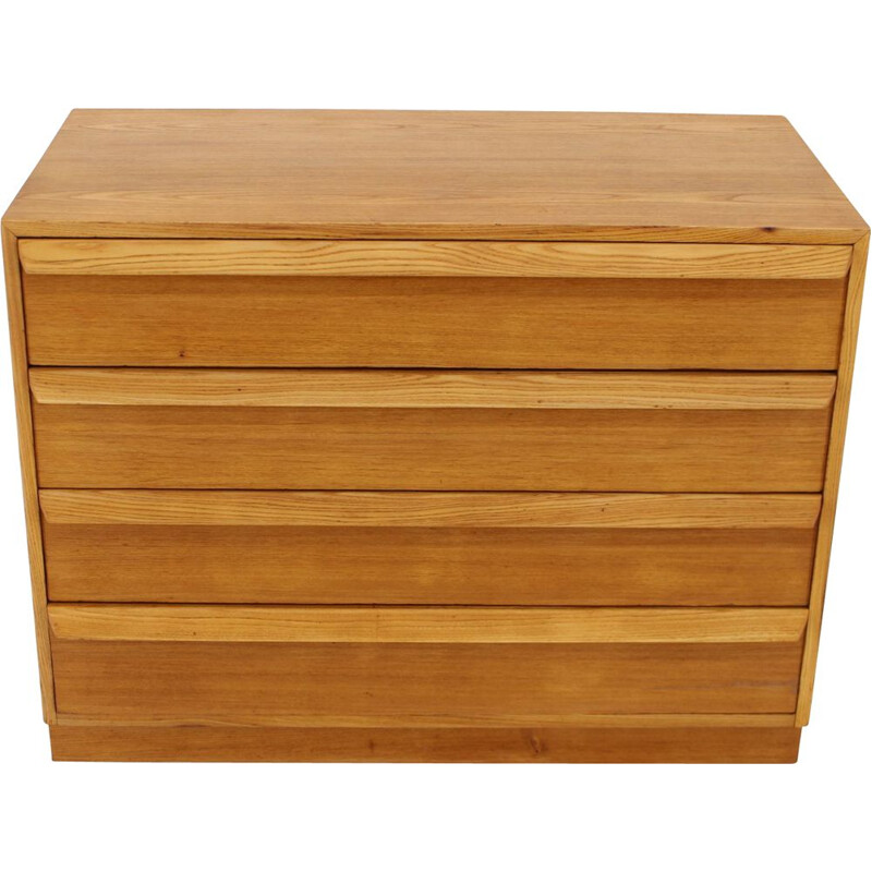 Vintage oak chest of drawers, Czechoslovakia 1950