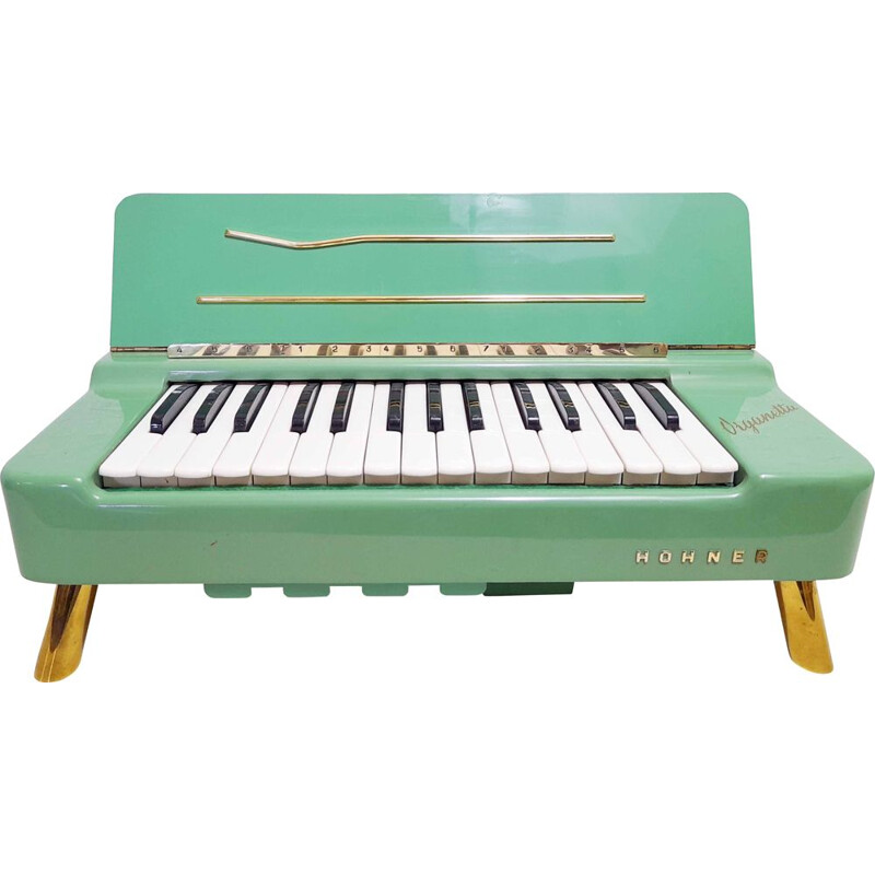 Vintage metal perched organ by Hohner Viganetta, Germany 1950