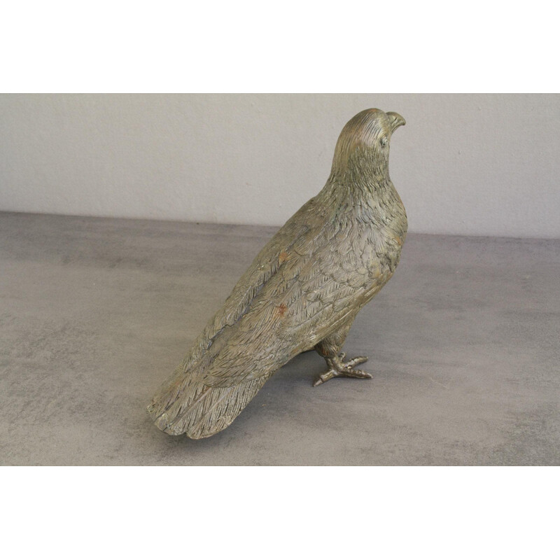 Mid-century bronze dove for garden