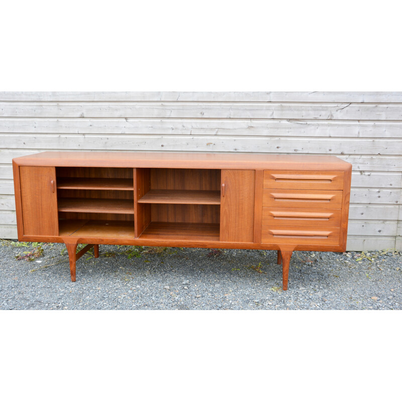 Large Danish sideboard in teak, Ib KOFOD LARSEN - 1960s