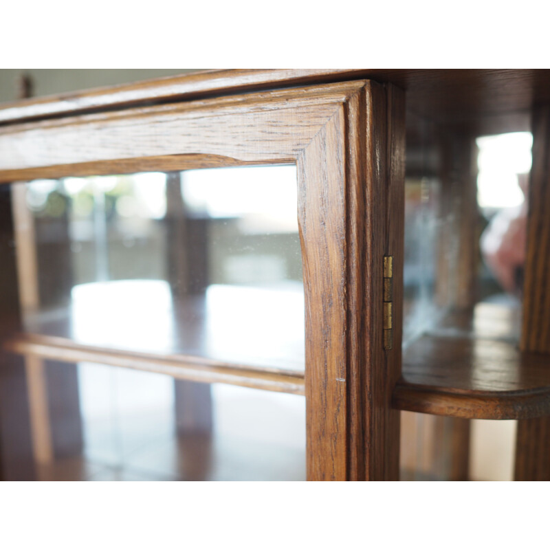 Vitrine vintage en bois de chêne par Oisterwijk, 1970