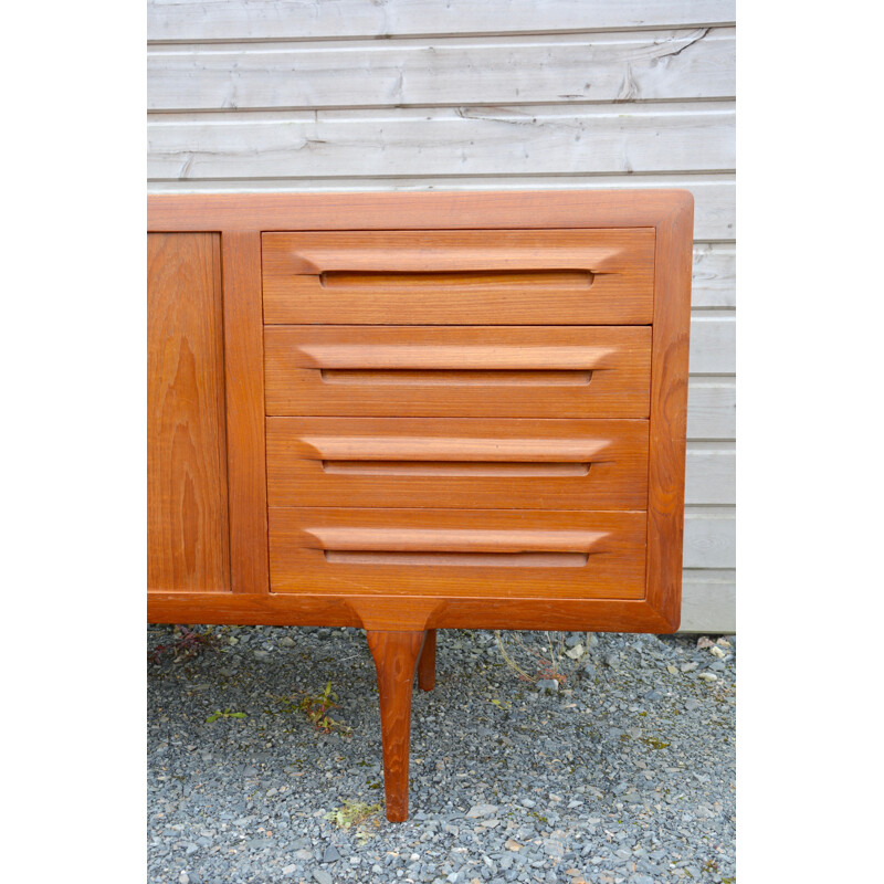 Large Danish sideboard in teak, Ib KOFOD LARSEN - 1960s