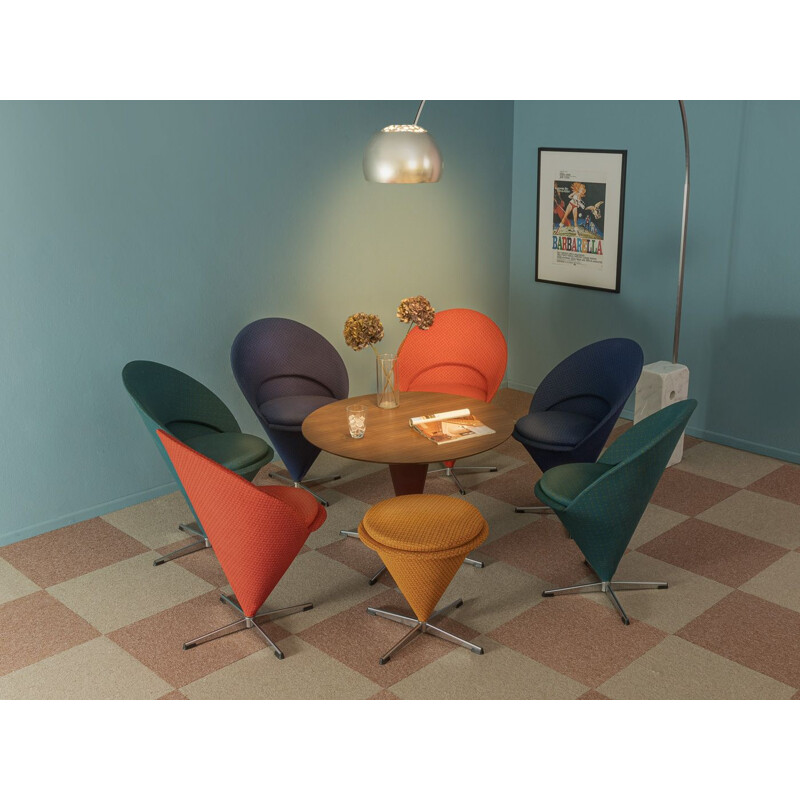 Sala de estar Vintage, configurada por Verner Panton para Gebrüder Nehl, Alemanha