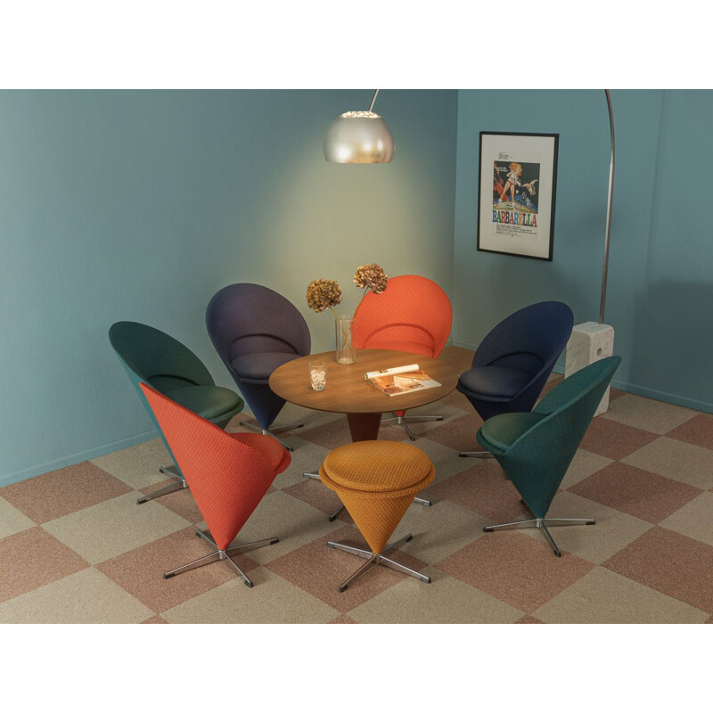 Vintage living room set by Verner Panton for Gebrüder Nehl, Germany