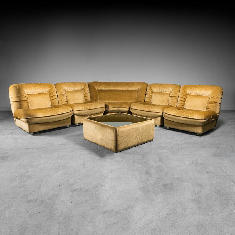 Vintage stoffen loungeset, 1970