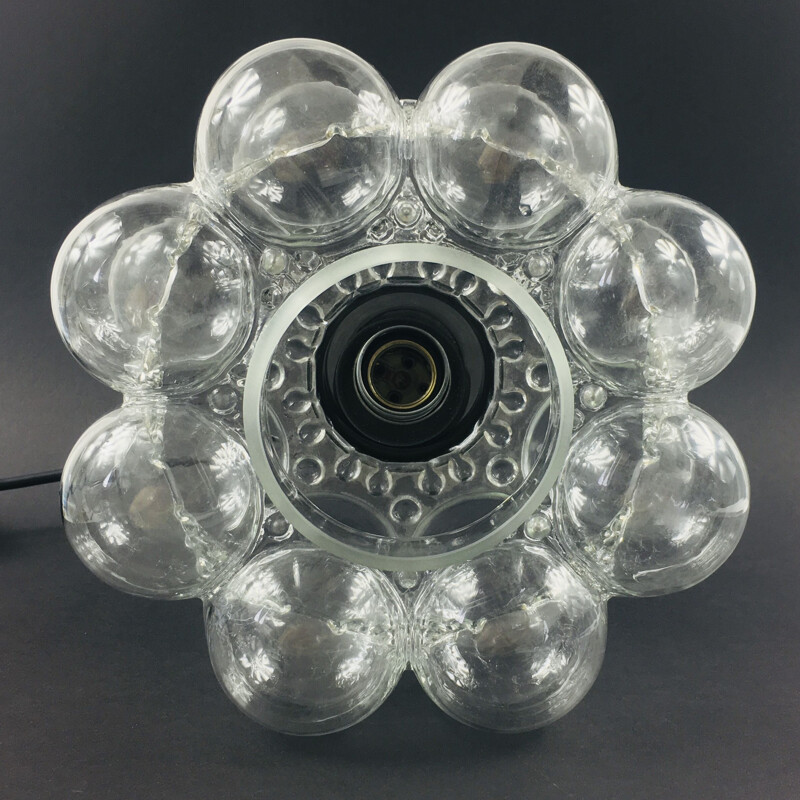 Mid century Bubble glass pendant lamp by Helena Tynell for Limburg, Germany 1960s