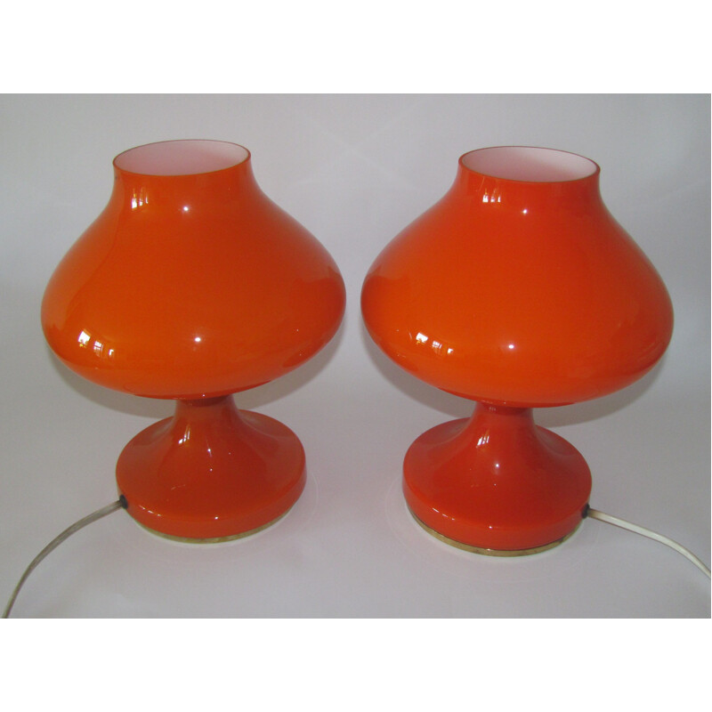 Pair of vintage table lamps by Stepan Tabera for Opp Jihlava, 1970s