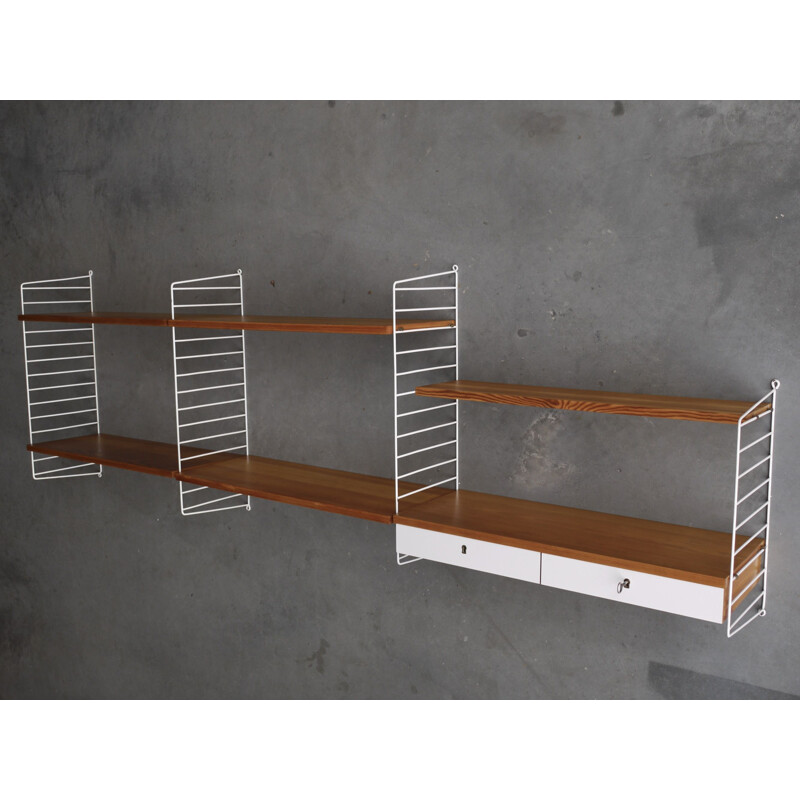 Vintage shelving unit by Kajsa & Nils Nisse Strinning for String, 1960s