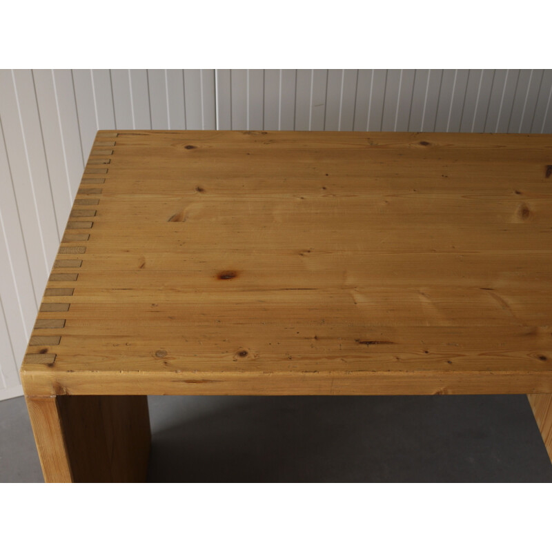 Vintage pine desk by Ate van Apeldoorn for Houtwerk Hattem