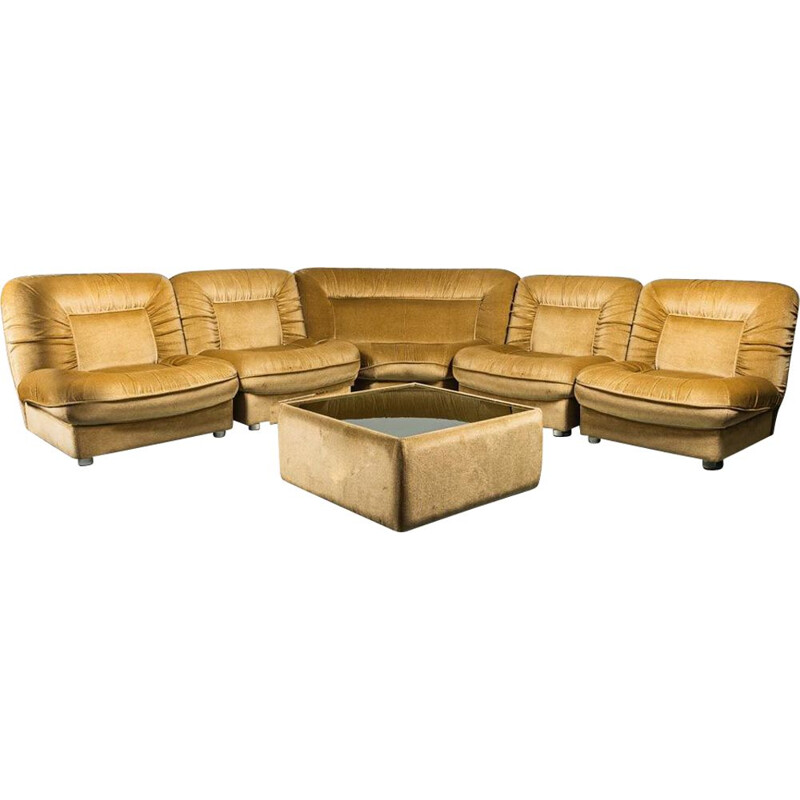 Vintage stoffen loungeset, 1970