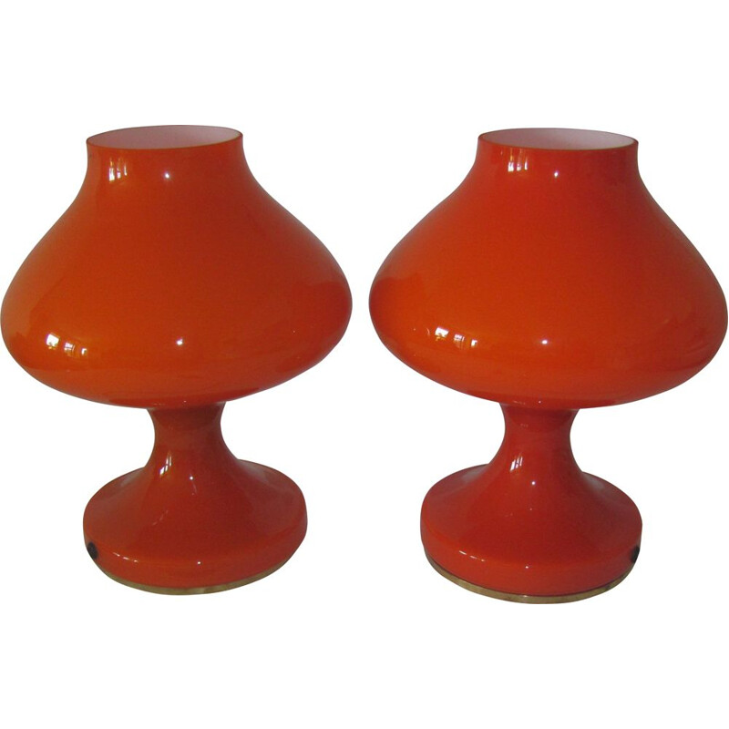 Pair of vintage table lamps by Stepan Tabera for Opp Jihlava, 1970s
