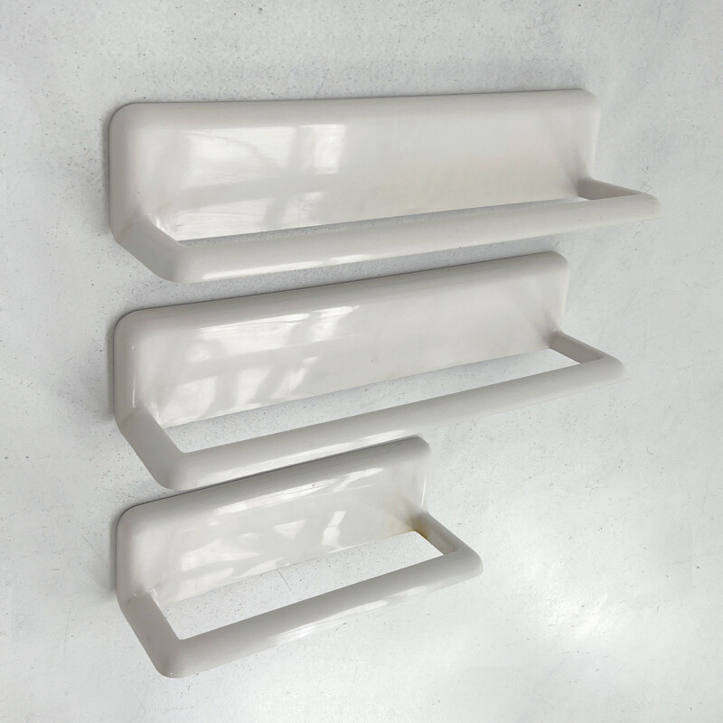 Set of 3 vintage towel racks by G. Castiglioni & G. Gaviraghi for Bitumen, 1970s