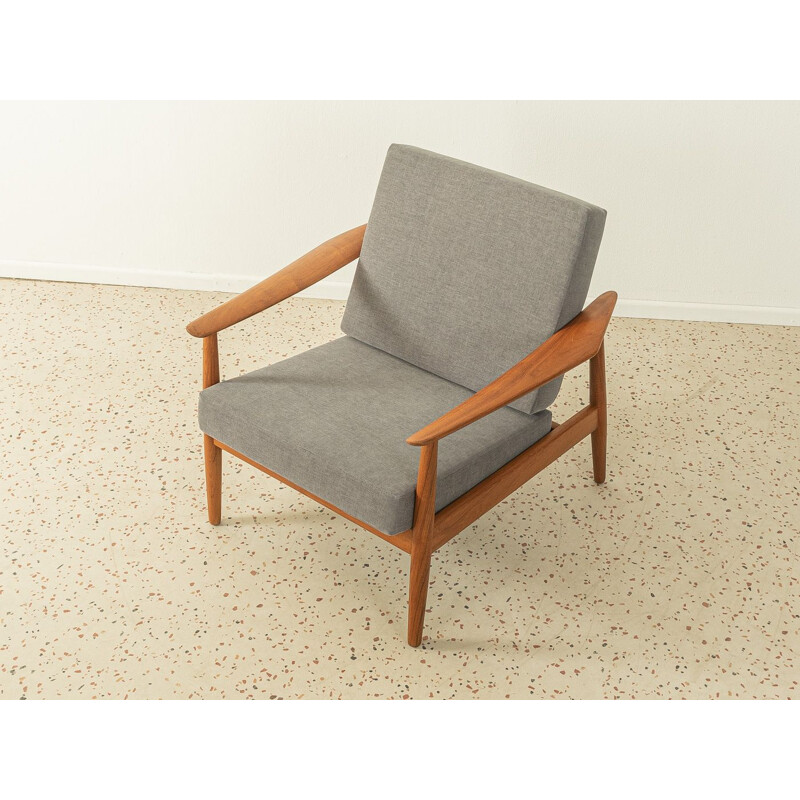 Vintage teak wood "Fd 164" armchair by Arne Vodder for France & Son, Denmark 1960s