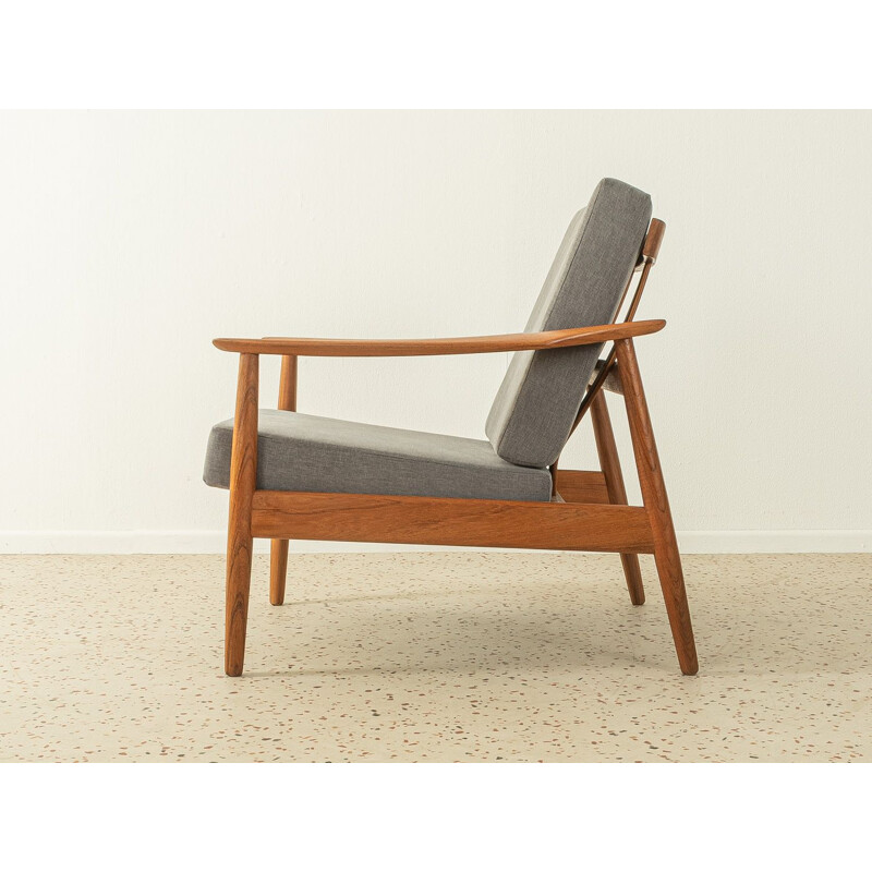 Fd 164" vintage fauteuil in teakhout van Arne Vodder voor Frankrijk