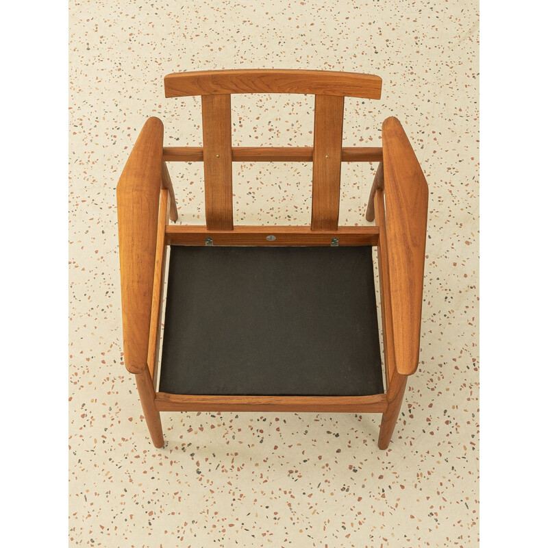 Vintage teak wood "Fd 164" armchair by Arne Vodder for France & Son, Denmark 1960s