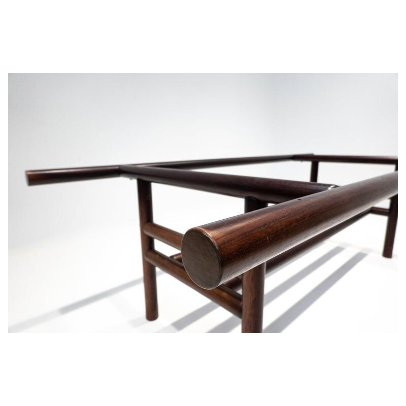 Vintage wooden Gritti dining table by Carlo Scarpa for Simon International, 1970s