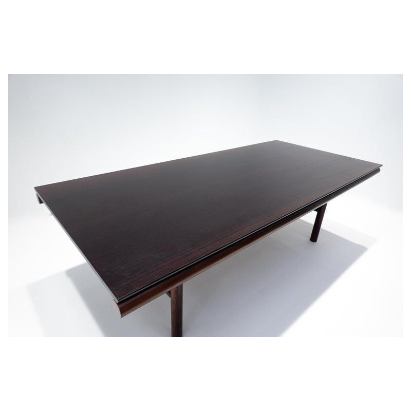 Vintage wooden Gritti dining table by Carlo Scarpa for Simon International, 1970s