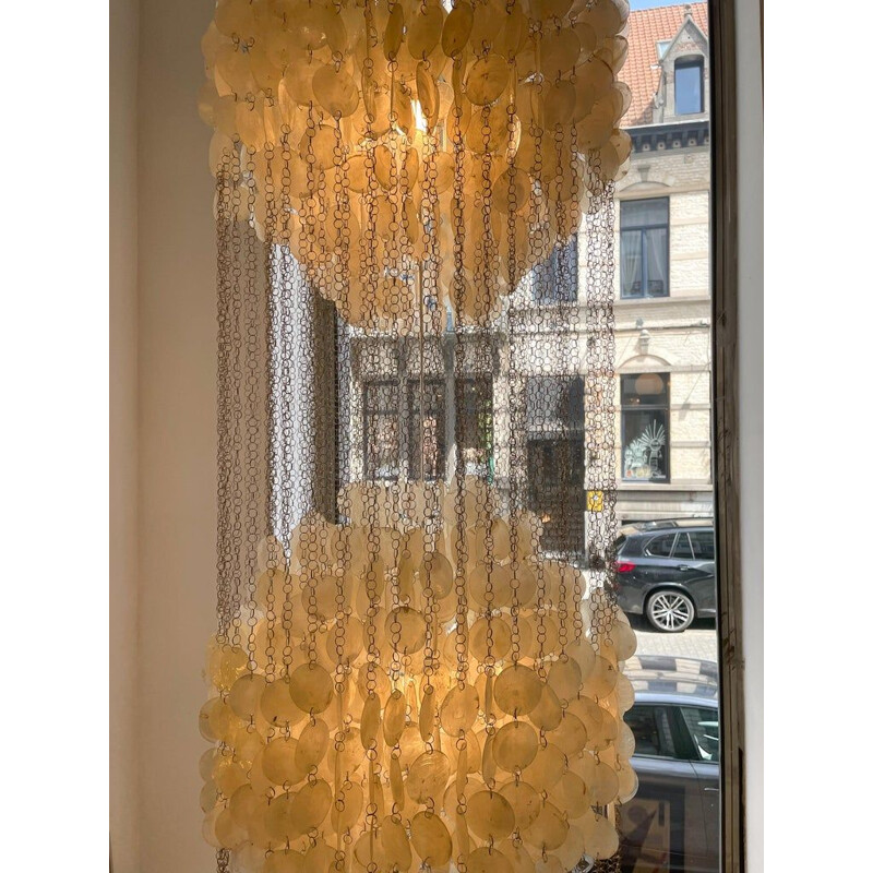 Vintage Fun 3DM Seashell pendant lamp by Verner Panton, Denmark 1960s