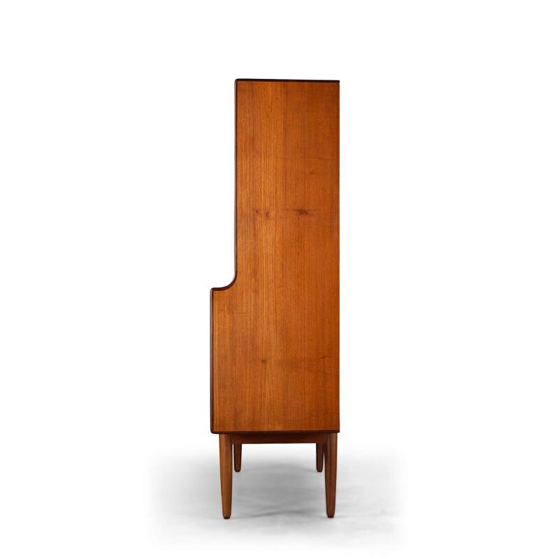 Teak vintage highboard by Johannes Andersen for J. Skaaning & Son, 1960s