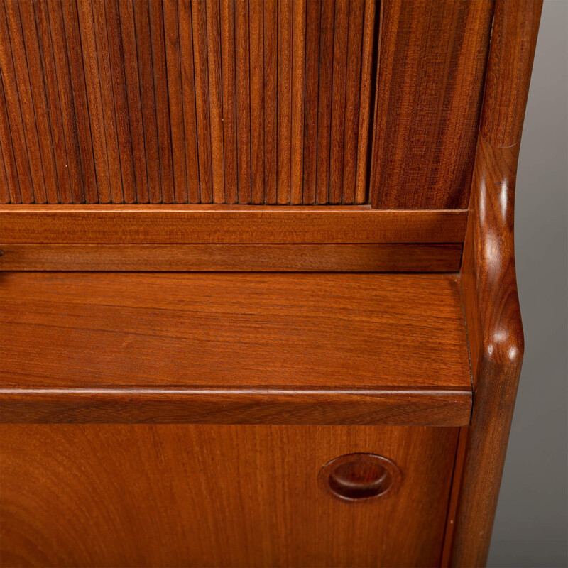 Teak vintage highboard by Johannes Andersen for J. Skaaning & Son, 1960s