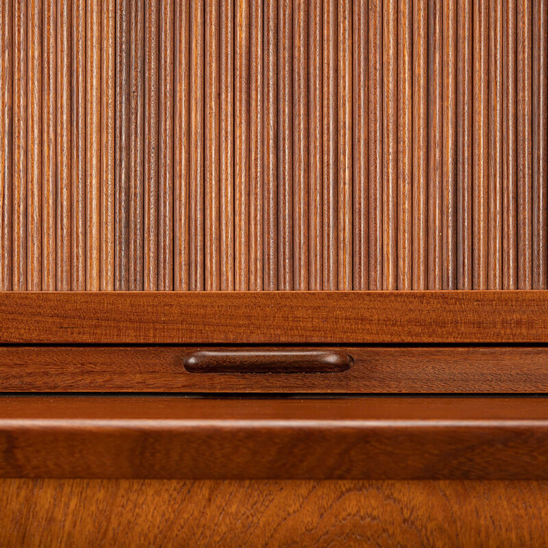 Teak vintage highboard by Johannes Andersen for J. Skaaning & Son, 1960s