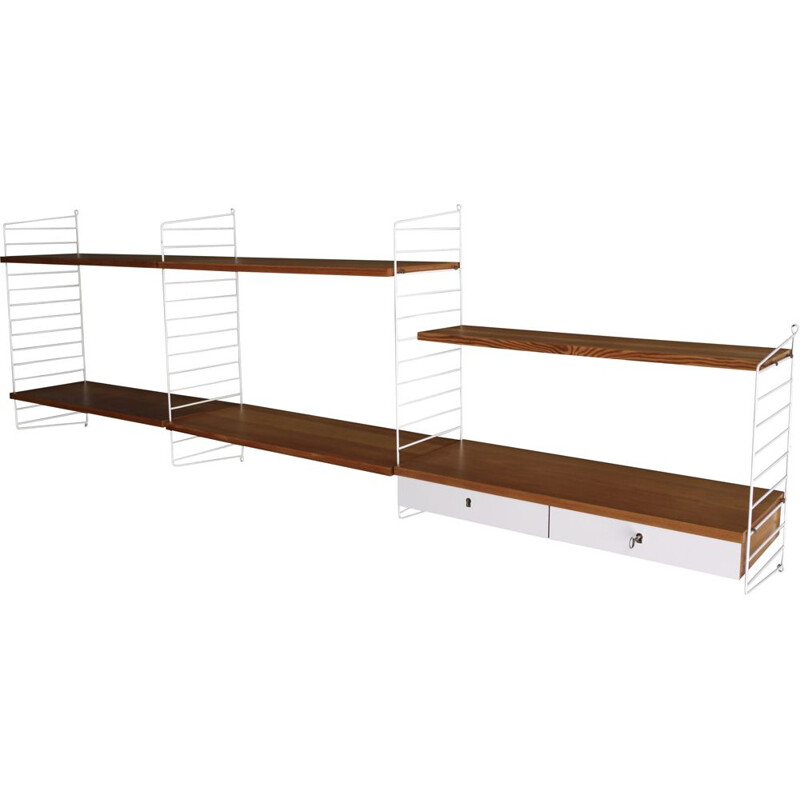 Vintage shelving unit by Kajsa & Nils Nisse Strinning for String, 1960s