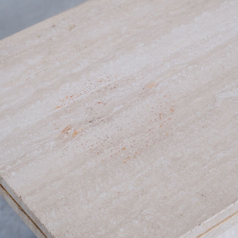 Mid-century travertine console table, Italy 1970s