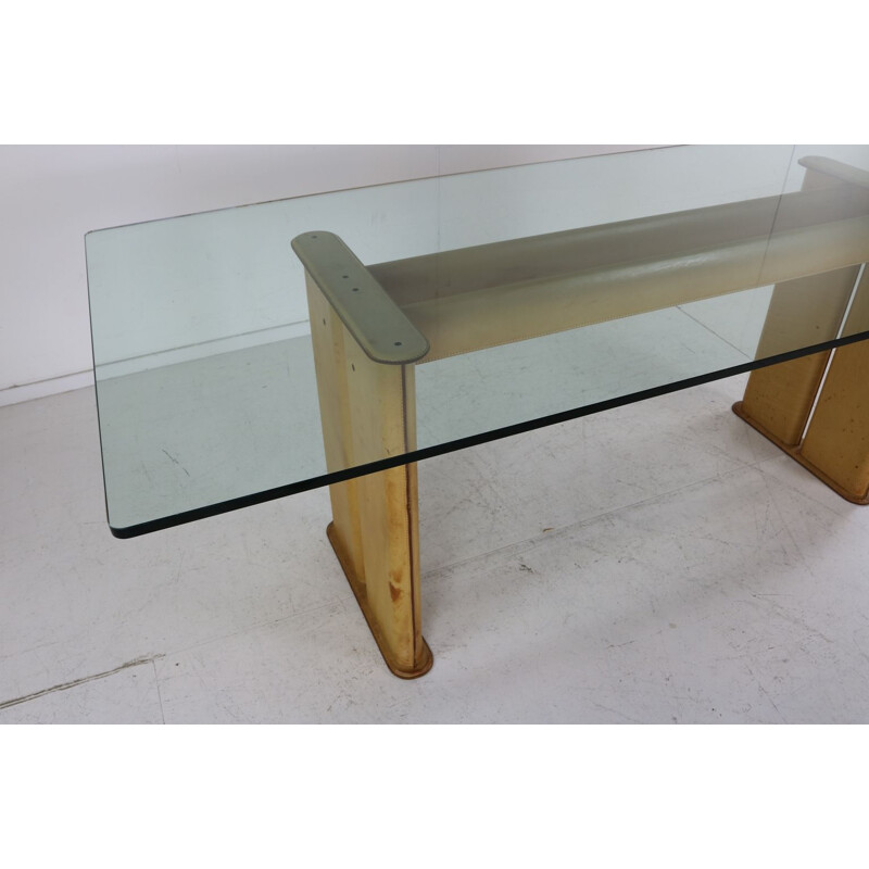 Vintage italian table desk by Tito Agnoli for Matteo Grassi, 1970s