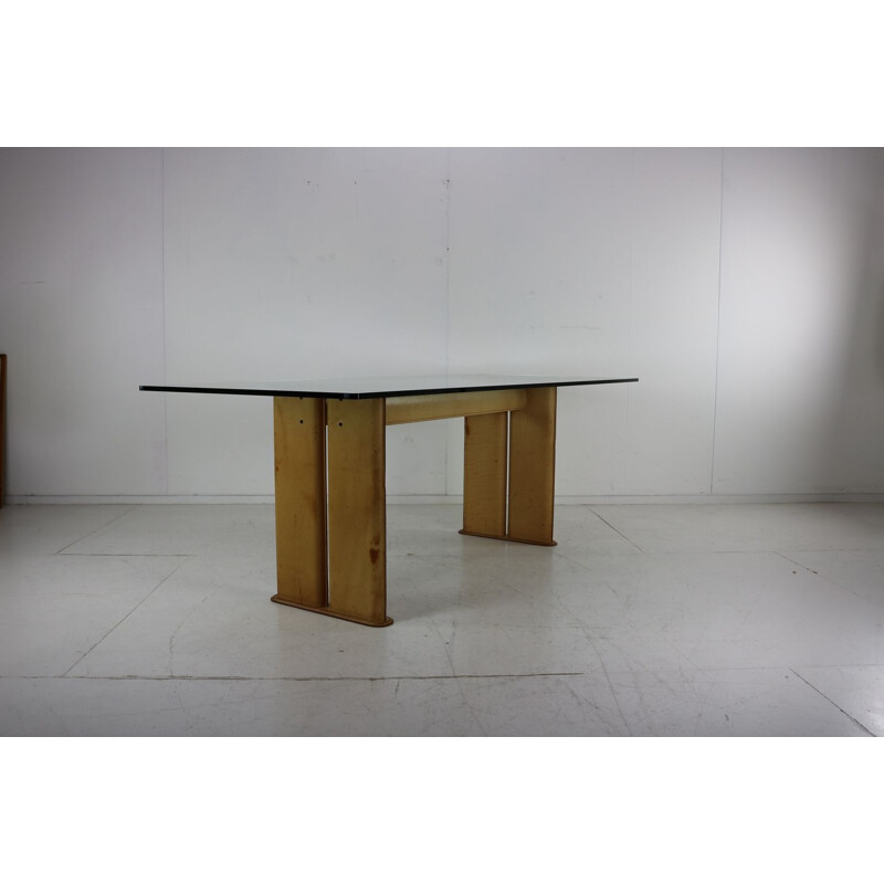 Vintage italian table desk by Tito Agnoli for Matteo Grassi, 1970s