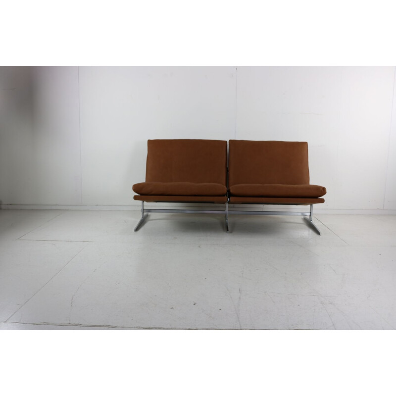 Vintage danish Bo-B62 sofa with two seats by Preben Fabricius & Jørgen Kastholm, 1963