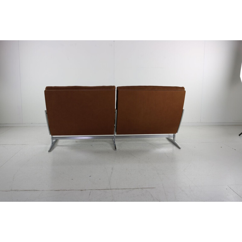 Vintage danish Bo-B62 sofa with two seats by Preben Fabricius & Jørgen Kastholm, 1963