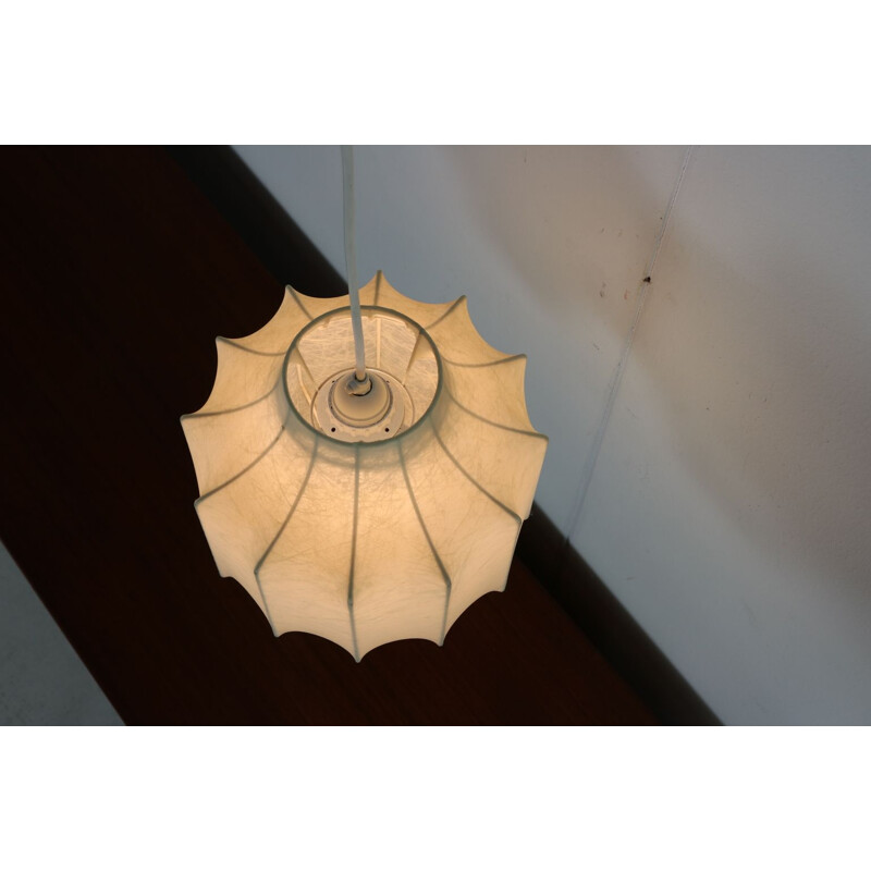 Lámpara de suspensión Cocoon vintage de Friedel Wauer para Goldkant Leuchten, 1960